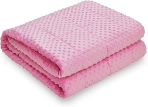 TONGDADA Minky Weighted Blanket pink